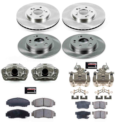 PowerStop Power Stop 06-07 Honda Accord Autospecialty Kit w/ Calipers - Front and Rear KCOE2743