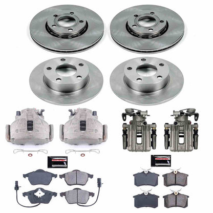 PowerStop Power Stop 99-05 Volkswagen Passat Autospecialty Kit w/ Calipers - Front and Rear KCOE2800