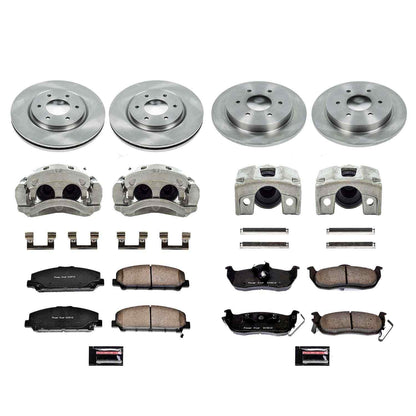 PowerStop Power Stop 08-10 Infiniti QX56 Autospecialty Kit w/ Calipers - Front and Rear KCOE2805