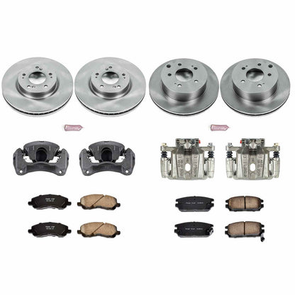 PowerStop Power Stop 06-12 Mitsubishi Eclipse Autospecialty Kit w/ Calipers - Front and Rear KCOE2809