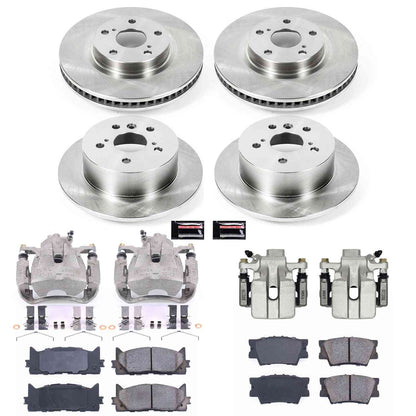PowerStop Power Stop 07-12 Lexus ES350 Autospecialty Kit w/ Calipers - Front and Rear KCOE2822