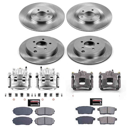 PowerStop Power Stop 07-10 Ford Edge Autospecialty Kit w/ Calipers - Front and Rear KCOE2829