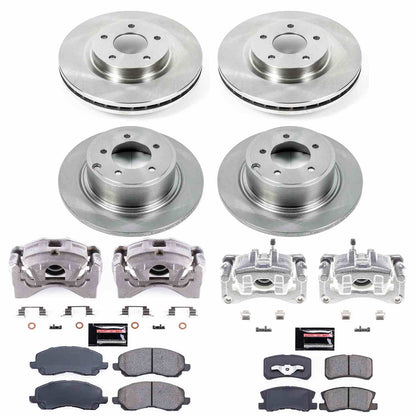 PowerStop Power Stop 11-14 Chrysler 200 Autospecialty Kit w/ Calipers - Front and Rear KCOE2848A