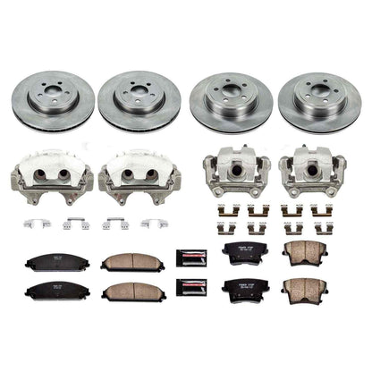 PowerStop Power Stop 12-19 Chrysler 300 Autospecialty Kit w/ Calipers - Front and Rear KCOE2853A