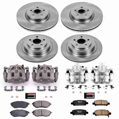 PowerStop Power Stop 05-09 Subaru Legacy Autospecialty Kit w/ Calipers - Front and Rear KCOE286