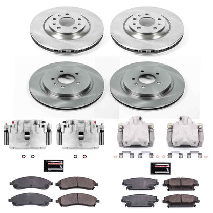 PowerStop Power Stop 06-07 Cadillac CTS Autospecialty Kit w/ Calipers - Front and Rear KCOE2875