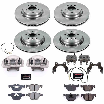 PowerStop Power Stop 2009 BMW 335i xDrive Autospecialty Kit w/ Calipers - Front and Rear KCOE2883