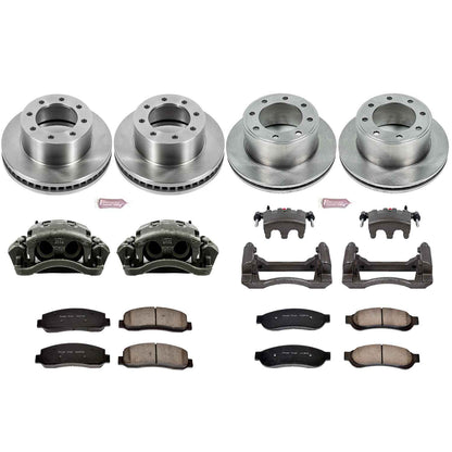 PowerStop Power Stop 07-08 Ford F-250 Super Duty Autospecialty Kit w/ Calipers - Front and Rear KCOE2895