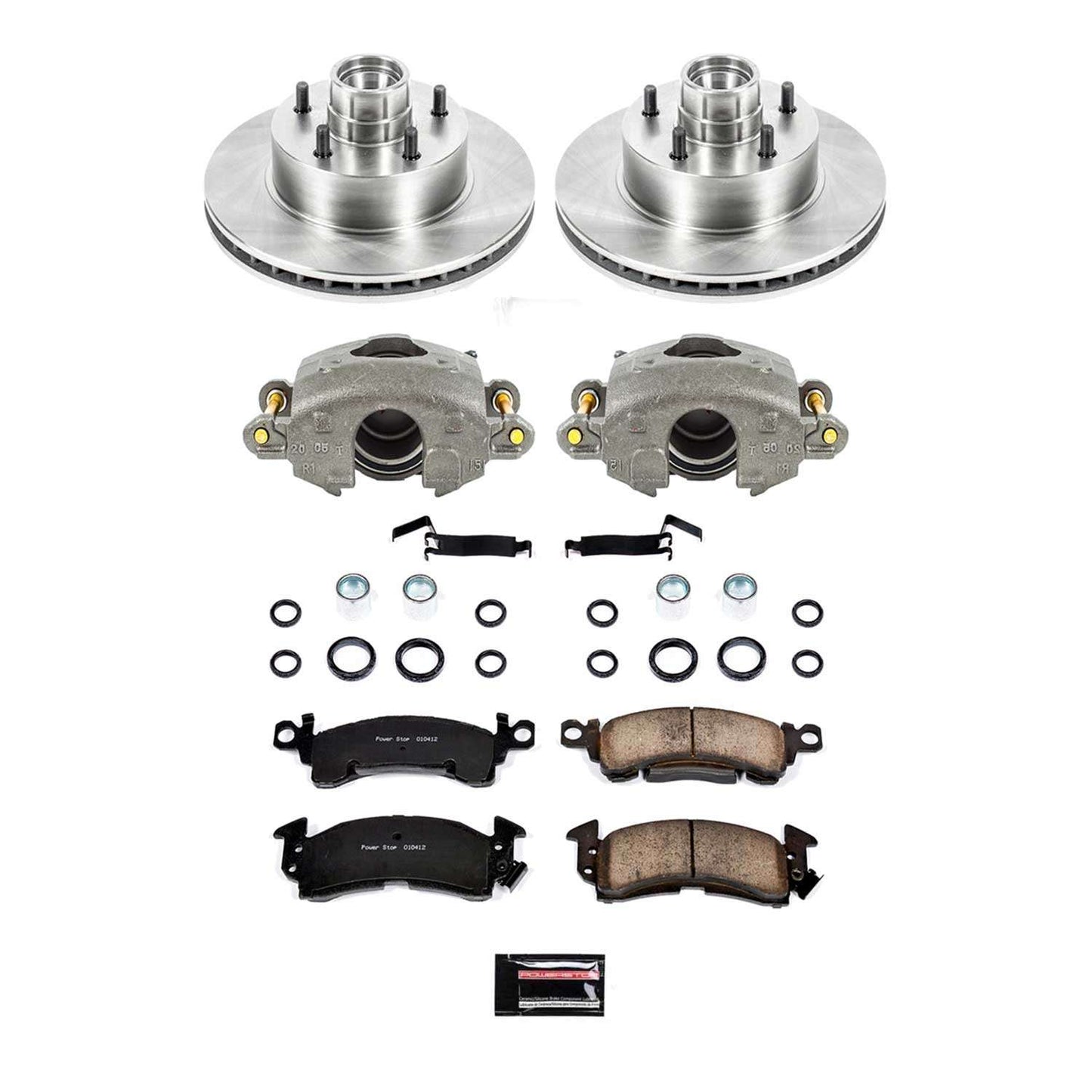 PowerStop Power Stop 1985 Buick Electra Front Autospecialty Brake Kit w/Calipers KCOE2908