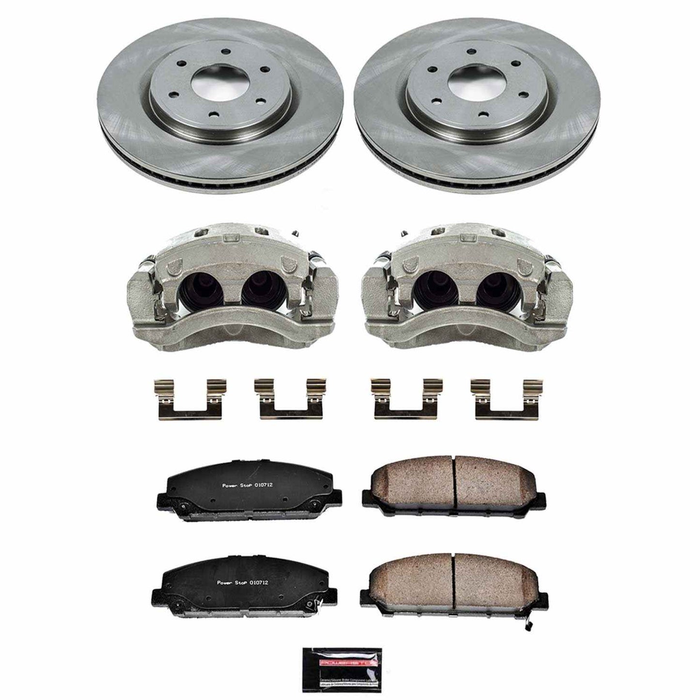 PowerStop Power Stop 06-07 Infiniti QX56 Front Autospecialty Brake Kit w/Calipers KCOE2909