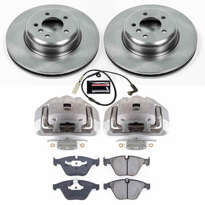 PowerStop Power Stop 08-10 BMW 535i Front Autospecialty Brake Kit w/Calipers KCOE2918