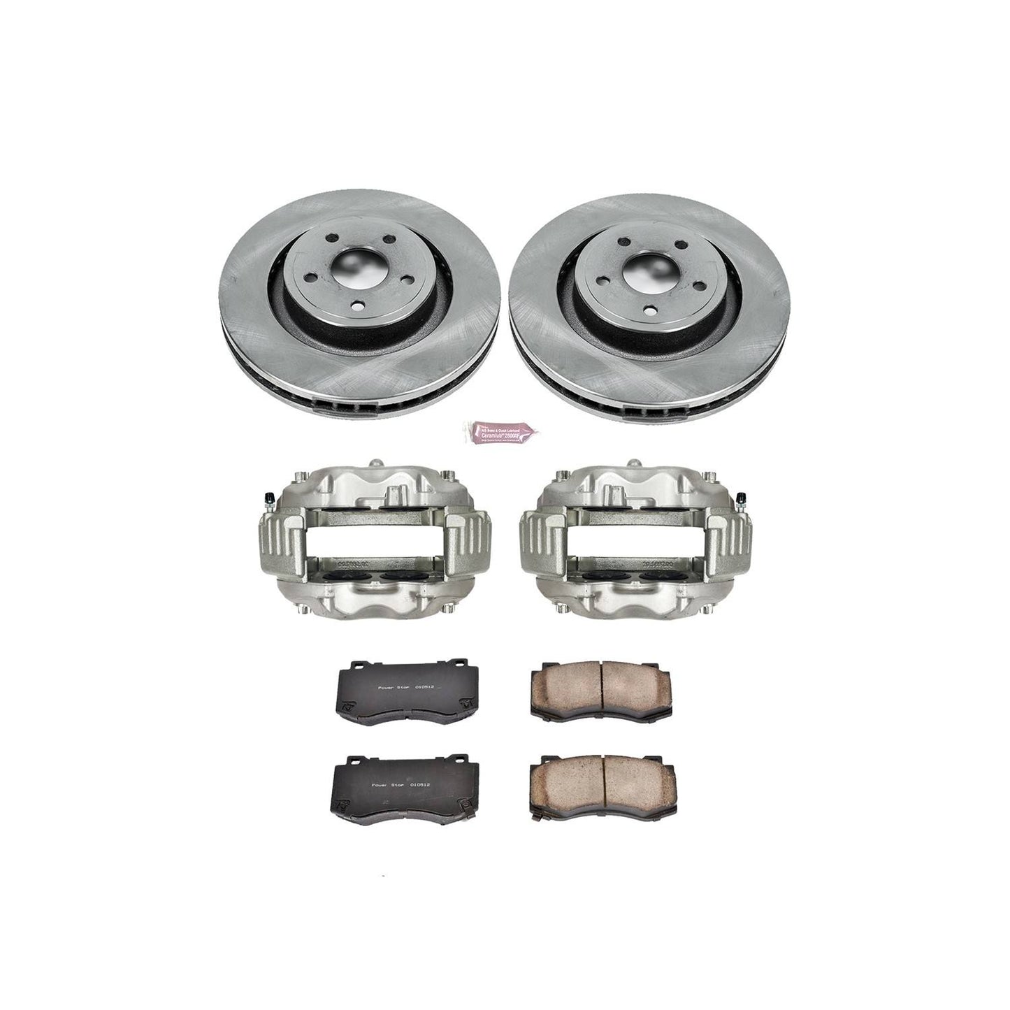 PowerStop Power Stop 06-10 Jeep Grand Cherokee Front Autospecialty Brake Kit w/Calipers KCOE2924