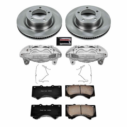 PowerStop Power Stop 08-19 Toyota Sequoia Front Autospecialty Brake Kit w/Calipers KCOE2952A