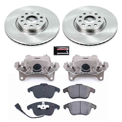 PowerStop Power Stop 15-18 Audi Q3 Front Autospecialty Brake Kit w/Calipers KCOE2963