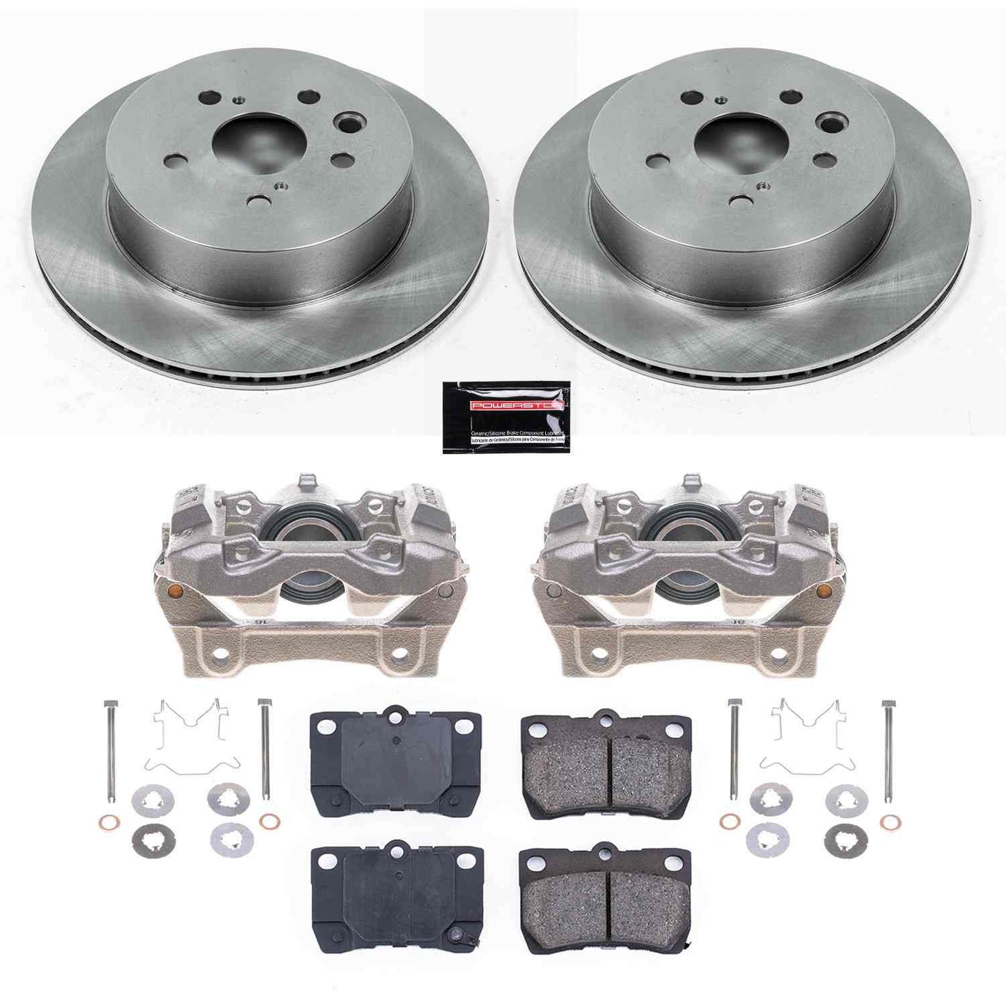 PowerStop Power Stop 2006 Lexus GS300 Rear Autospecialty Brake Kit w/Calipers KCOE2977