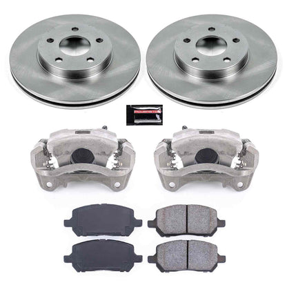 PowerStop Power Stop 07-10 Pontiac G5 Front Autospecialty Brake Kit w/Calipers KCOE2983A