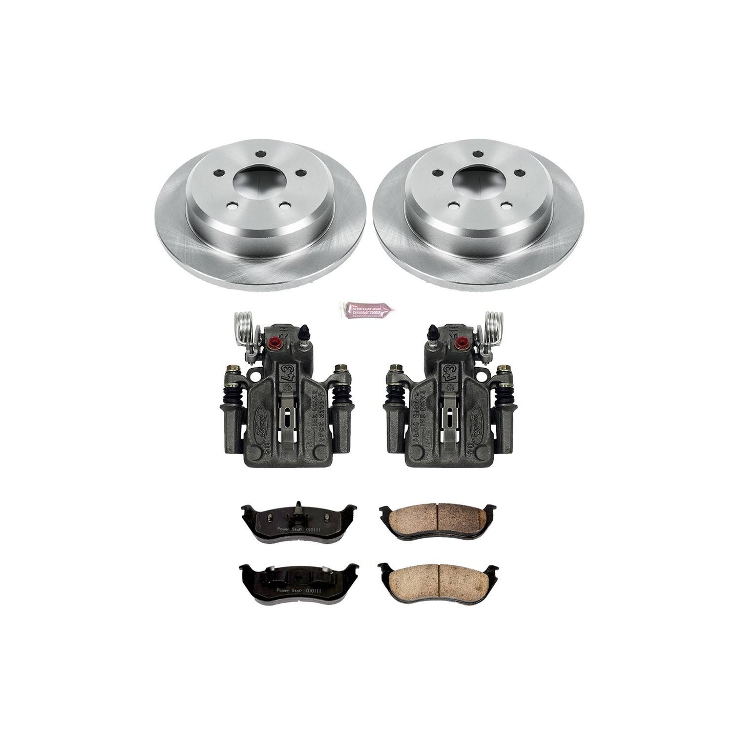 PowerStop Power Stop 96-02 Ford Crown Victoria Rear Autospecialty Brake Kit w/Calipers KCOE2984