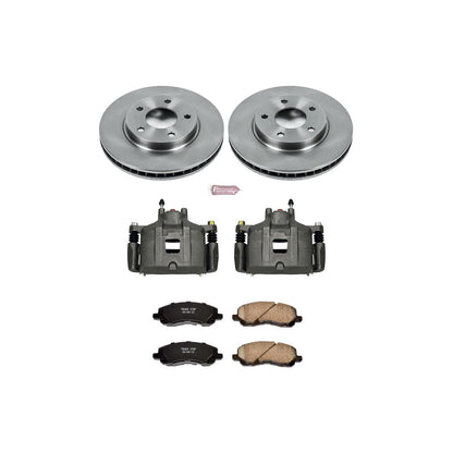PowerStop Power Stop 08-17 Mitsubishi Lancer Front Autospecialty Brake Kit w/Calipers KCOE2992A