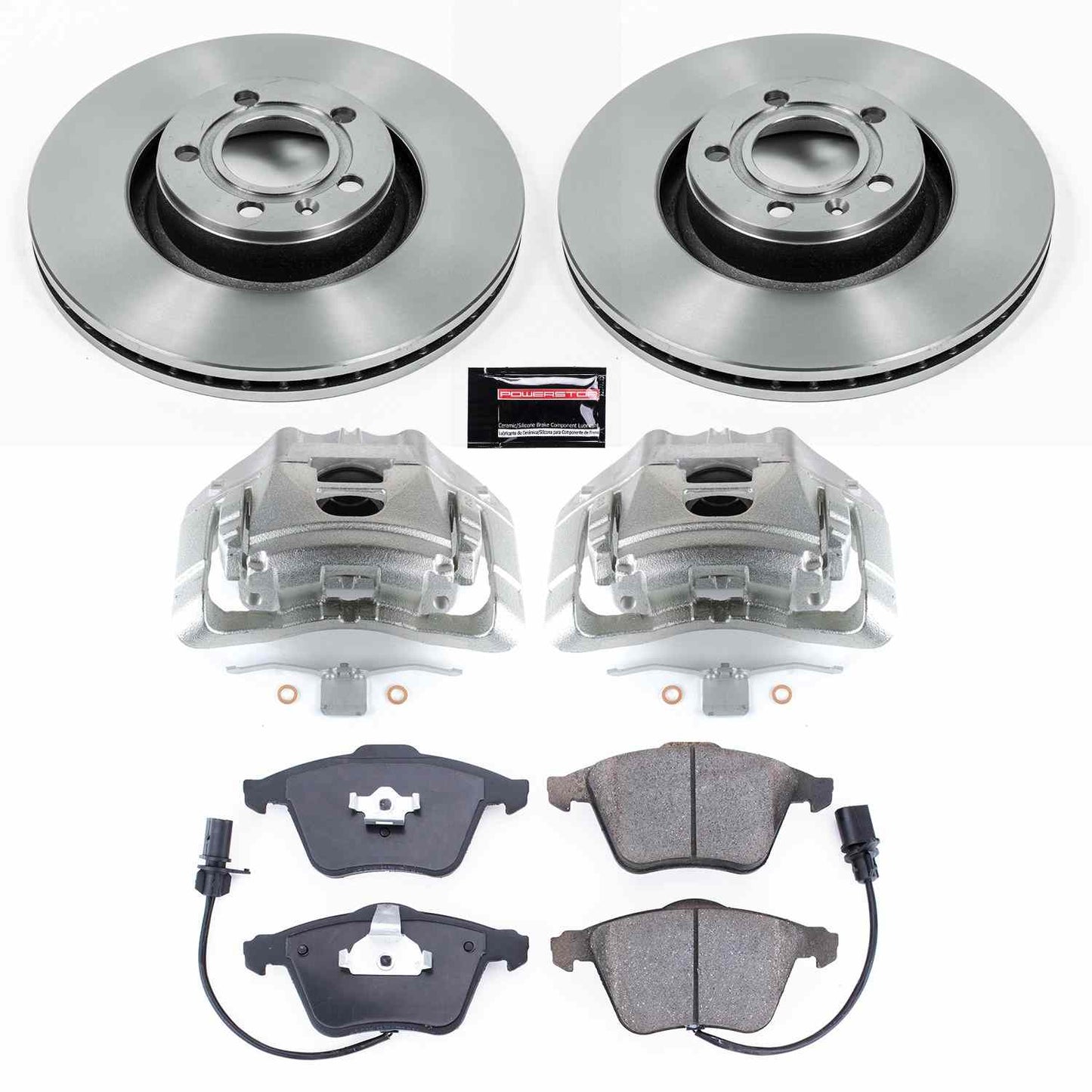PowerStop Power Stop 05-11 Audi A6 Front Autospecialty Brake Kit w/Calipers KCOE2993