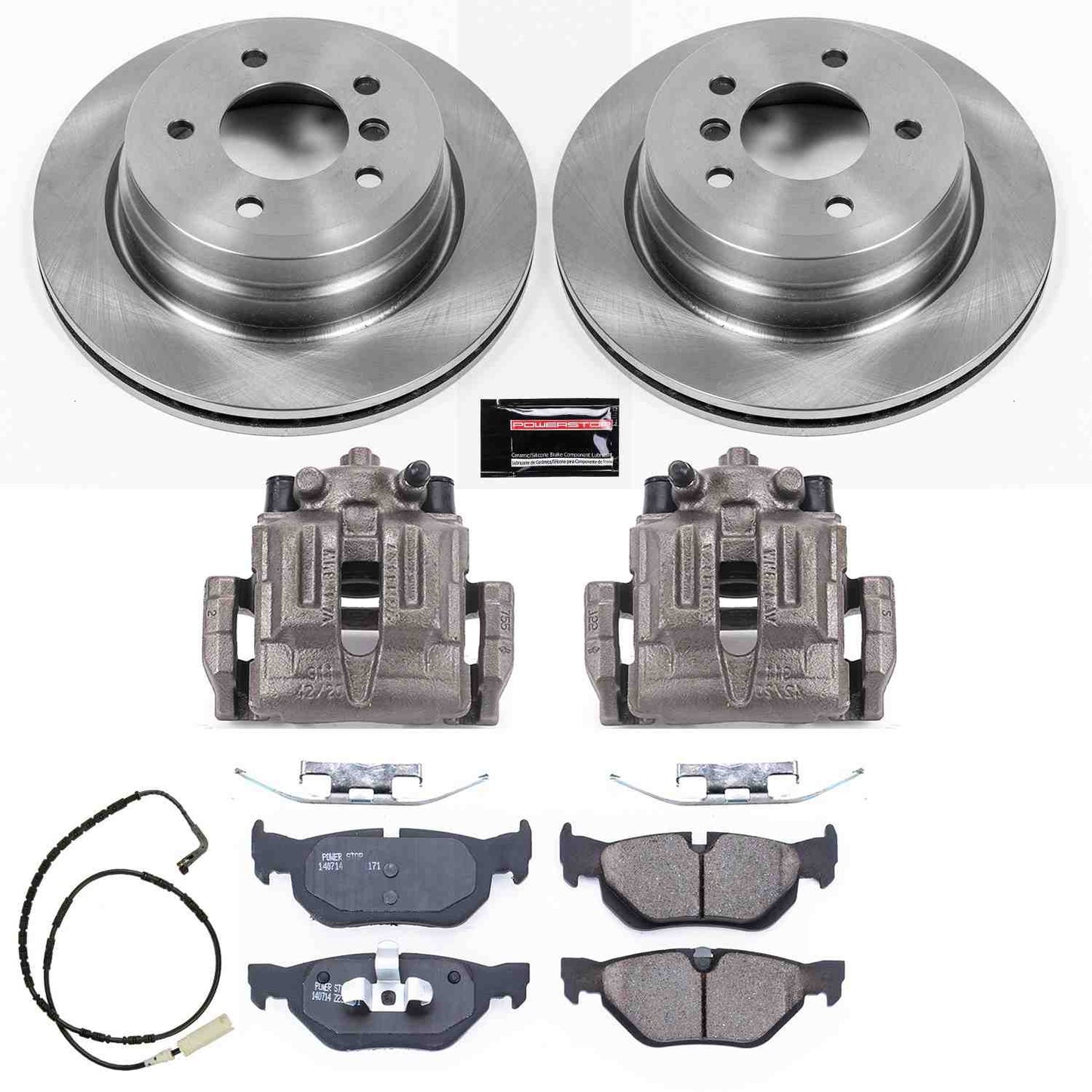 PowerStop Power Stop 2006 BMW 325xi Rear Autospecialty Brake Kit w/Calipers KCOE3001