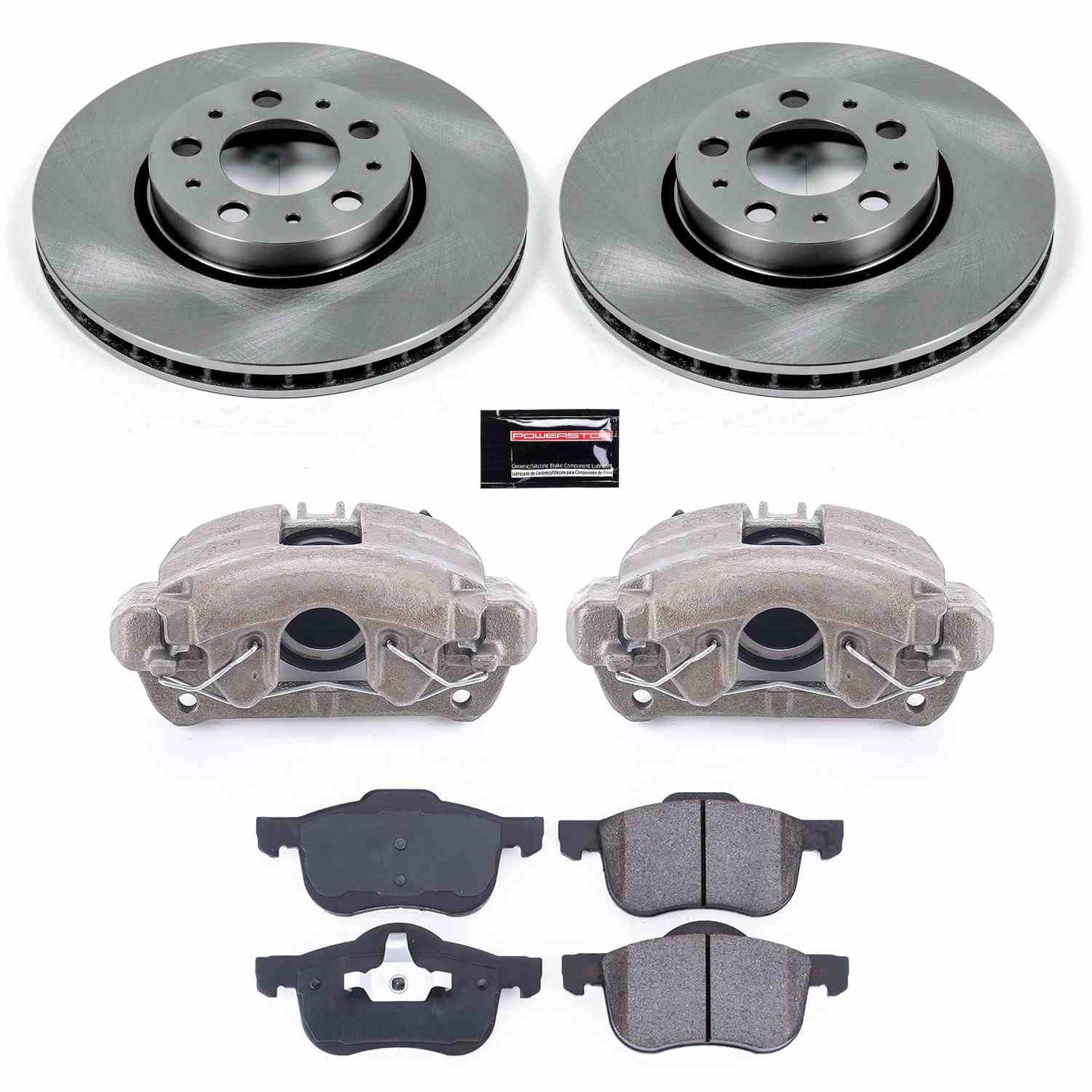 PowerStop Power Stop 01-07 Volvo S60 Front Autospecialty Brake Kit w/Calipers KCOE3004A