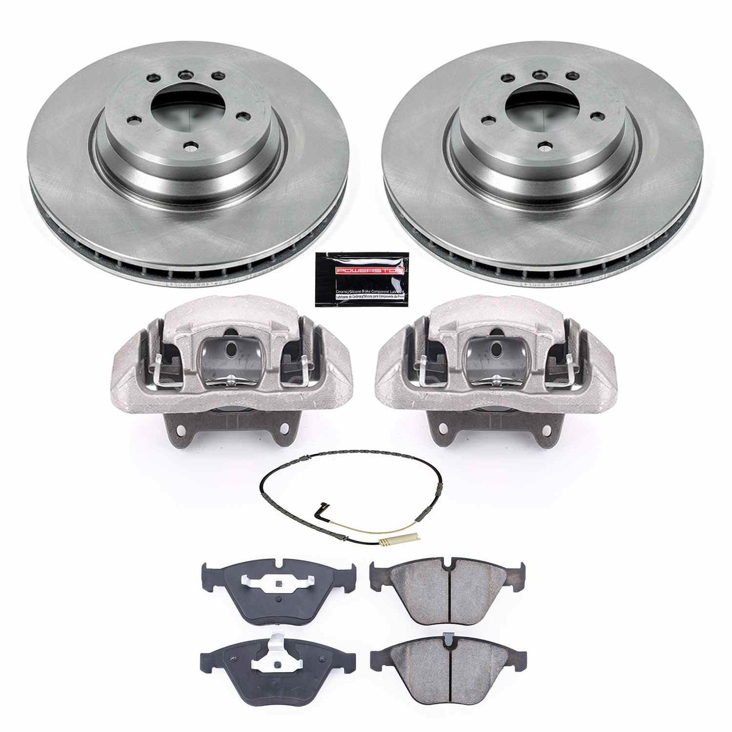 PowerStop Power Stop 2009 BMW 335i xDrive Front Autospecialty Brake Kit w/Calipers KCOE3015