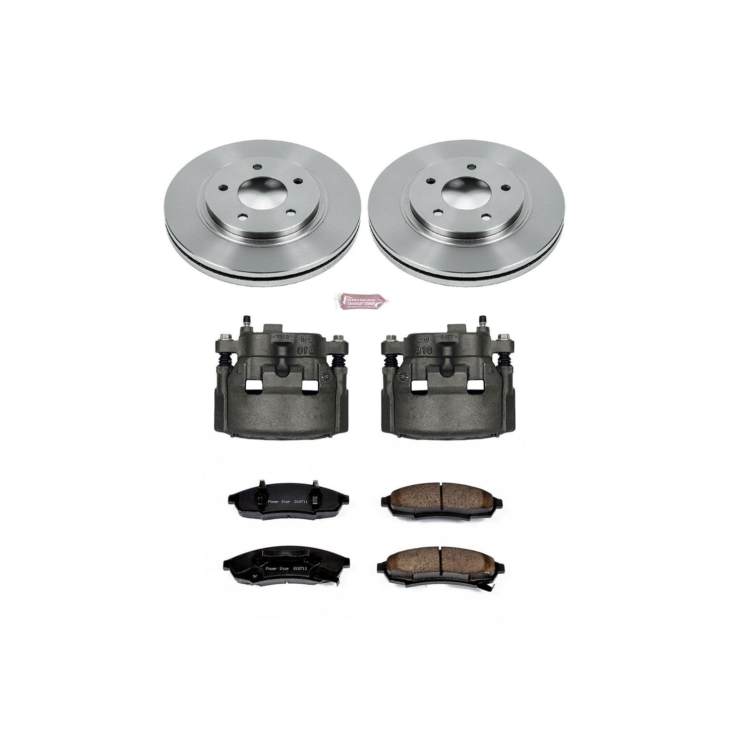 PowerStop Power Stop 95-96 Buick Regal Front Autospecialty Brake Kit w/Calipers KCOE3018