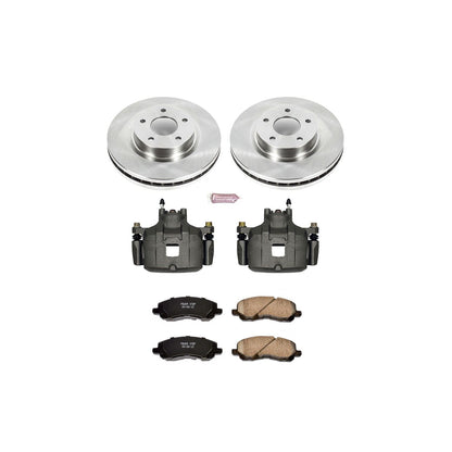 PowerStop Power Stop 08-16 Mitsubishi Lancer Front Autospecialty Brake Kit w/Calipers KCOE3032A