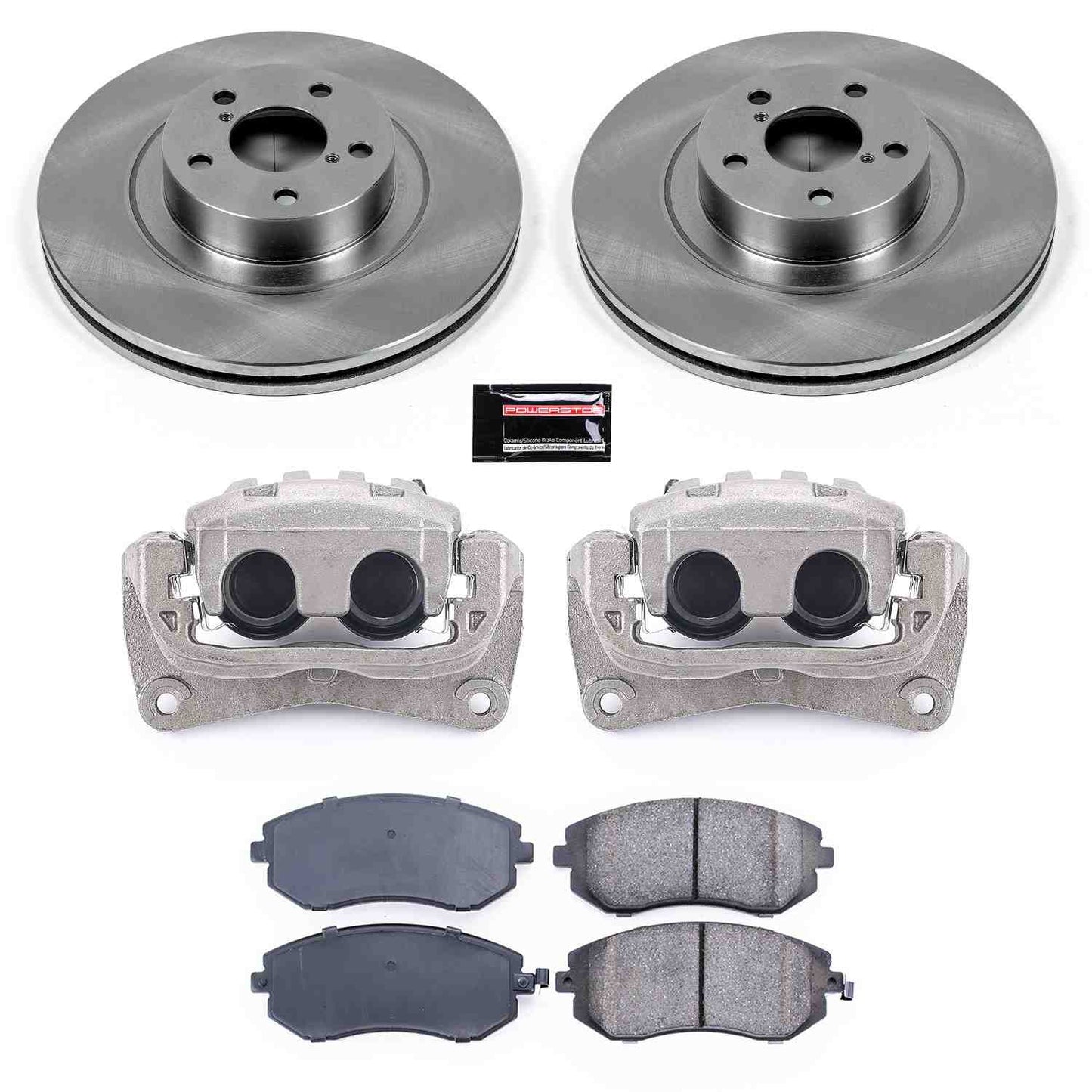 PowerStop Power Stop 04-06 Subaru Baja Front Autospecialty Brake Kit w/Calipers KCOE3038A