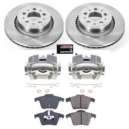 PowerStop Power Stop 03-14 Volvo XC90 Rear Autospecialty Brake Kit w/Calipers KCOE3039