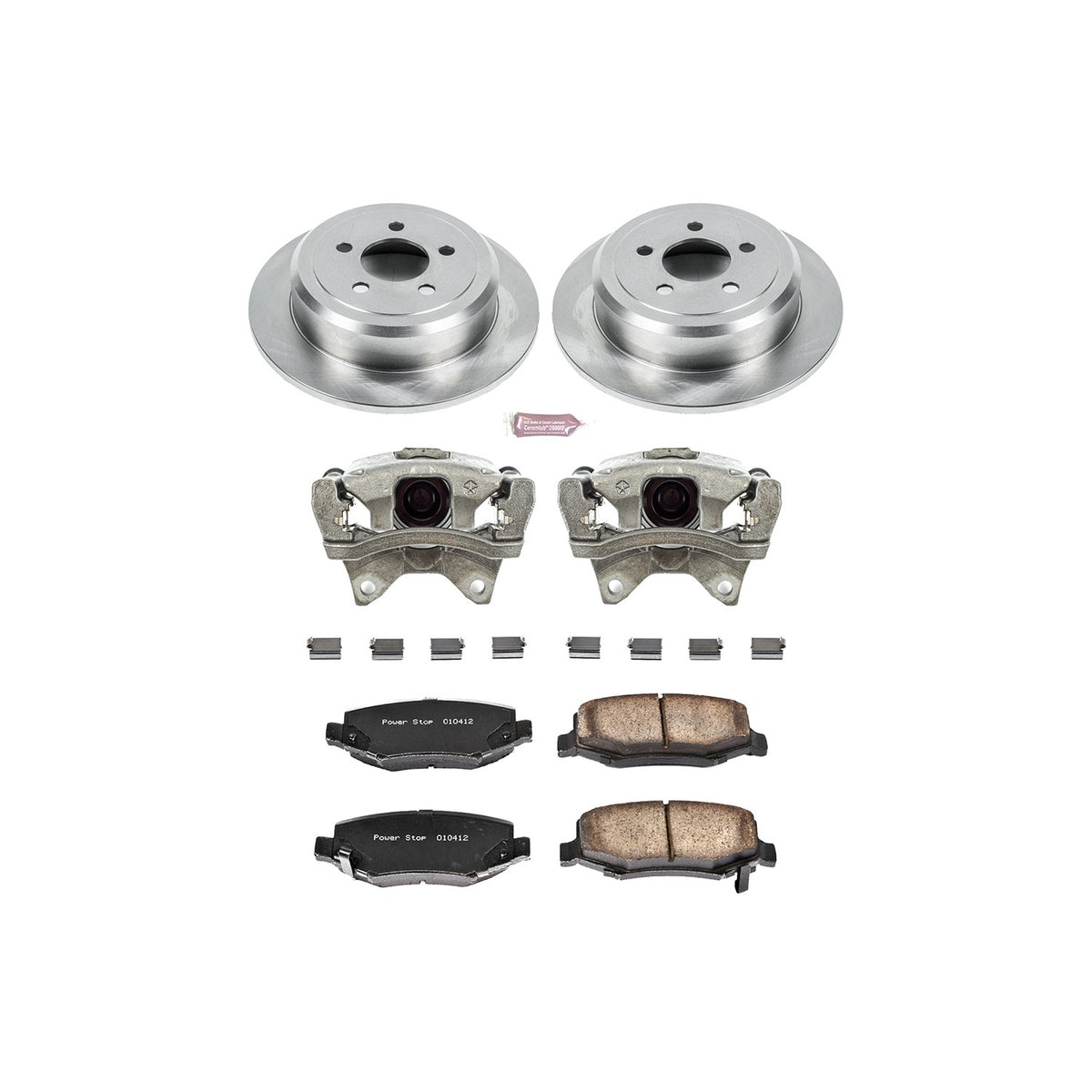 PowerStop Power Stop 07-11 Dodge Nitro Rear Autospecialty Brake Kit w/Calipers KCOE3046A