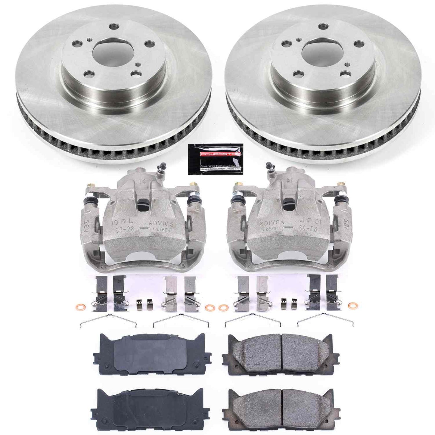 PowerStop Power Stop 13-18 Lexus ES300h Front Autospecialty Brake Kit w/Calipers KCOE3053