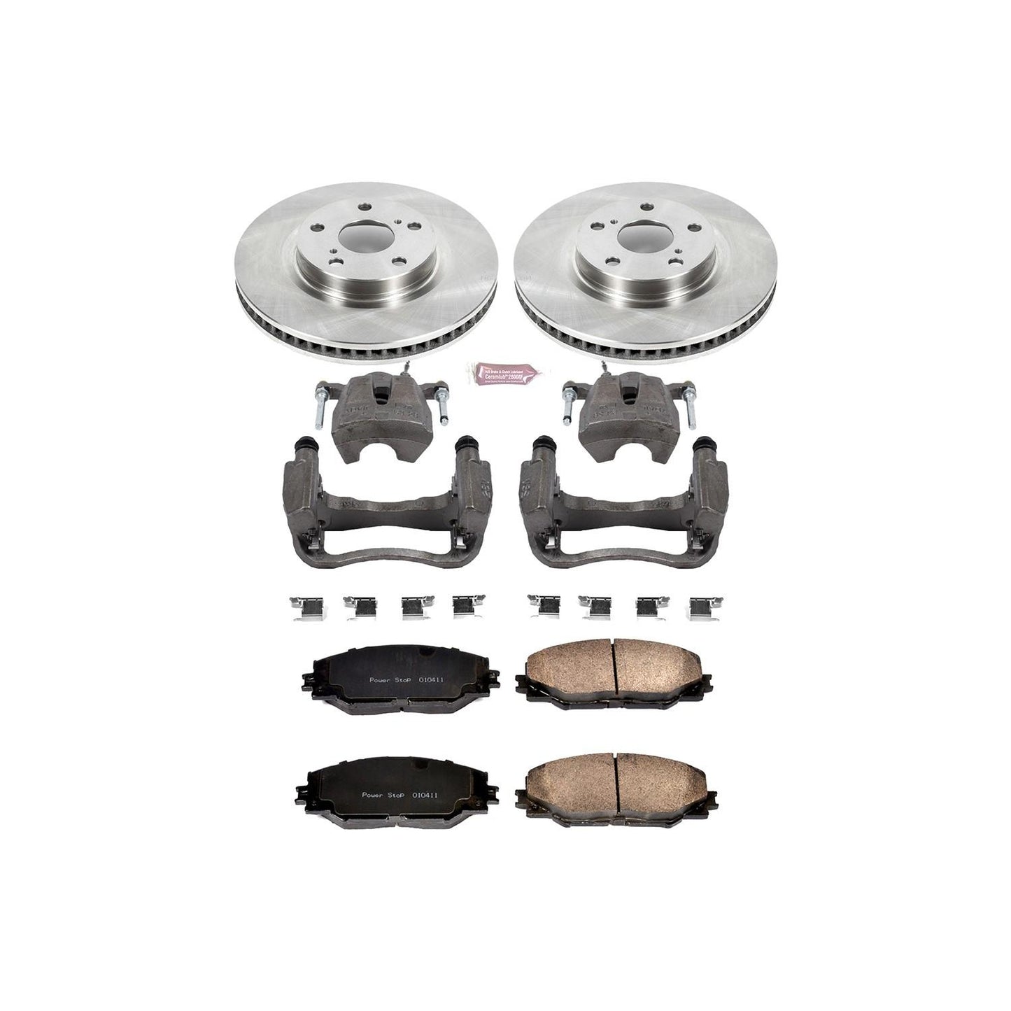 PowerStop Power Stop 09-10 Pontiac Vibe Front Autospecialty Brake Kit w/Calipers KCOE3054