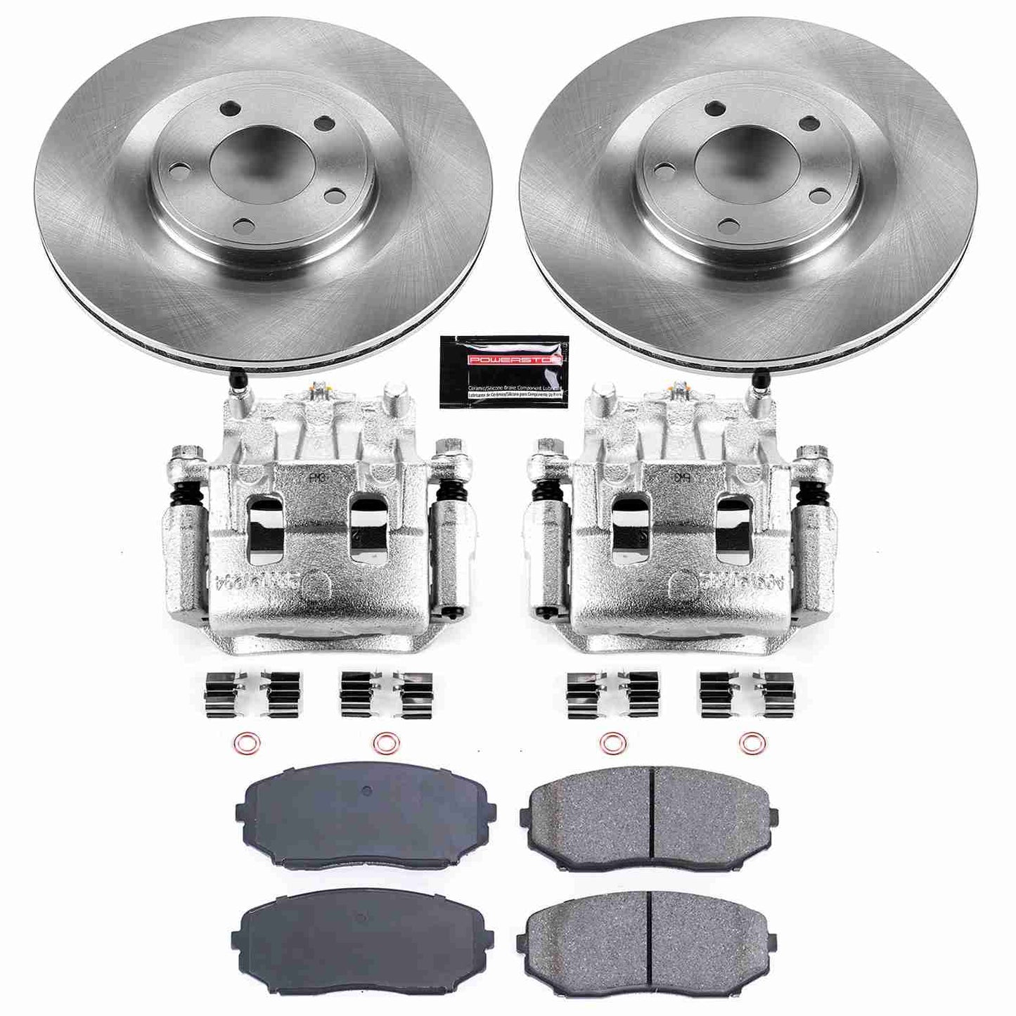 PowerStop Power Stop 07-15 Ford Edge Front Autospecialty Brake Kit w/Calipers KCOE3057