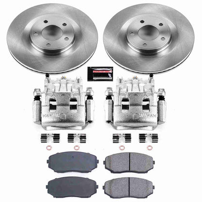 PowerStop Power Stop 07-15 Ford Edge Front Autospecialty Brake Kit w/Calipers KCOE3057