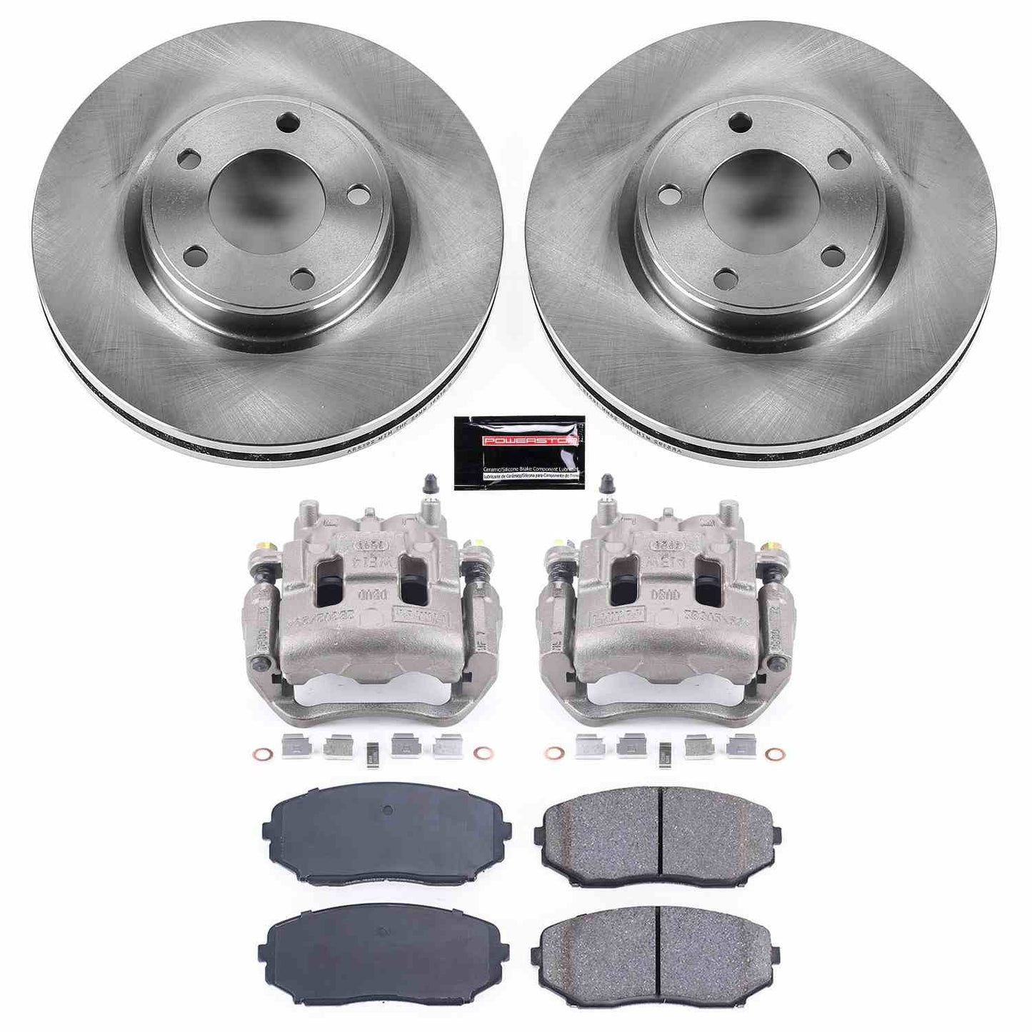 PowerStop Power Stop 07-09 Ford Edge Front Autospecialty Brake Kit w/Calipers KCOE3071
