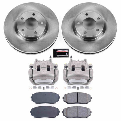 PowerStop Power Stop 07-09 Ford Edge Front Autospecialty Brake Kit w/Calipers KCOE3071