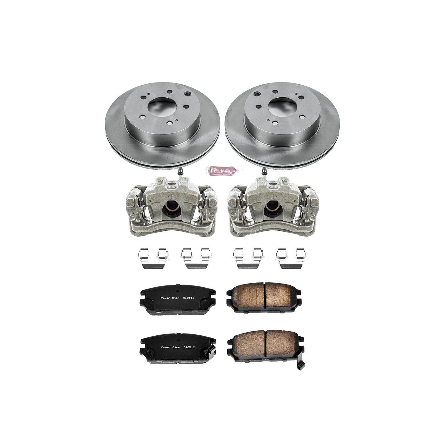 PowerStop Power Stop 06-12 Mitsubishi Eclipse Rear Autospecialty Brake Kit w/Calipers KCOE3079