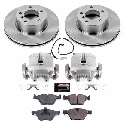 PowerStop Power Stop 08-10 BMW 128i Front Autospecialty Brake Kit w/Calipers KCOE3087