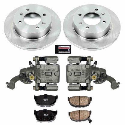 PowerStop Power Stop 05-06 Hyundai Elantra Rear Autospecialty Brake Kit w/Calipers KCOE3106A