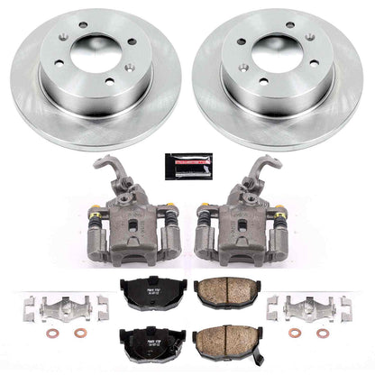 PowerStop Power Stop 97-06 Hyundai Elantra Rear Autospecialty Brake Kit w/Calipers KCOE3106