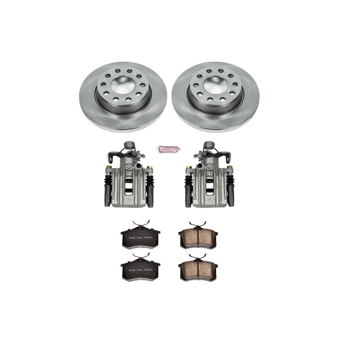 PowerStop Power Stop 02-05 Audi A4 Rear Autospecialty Brake Kit w/Calipers KCOE3109