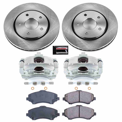 PowerStop Power Stop 09-13 Dodge Journey Front Autospecialty Brake Kit w/Calipers KCOE3118A