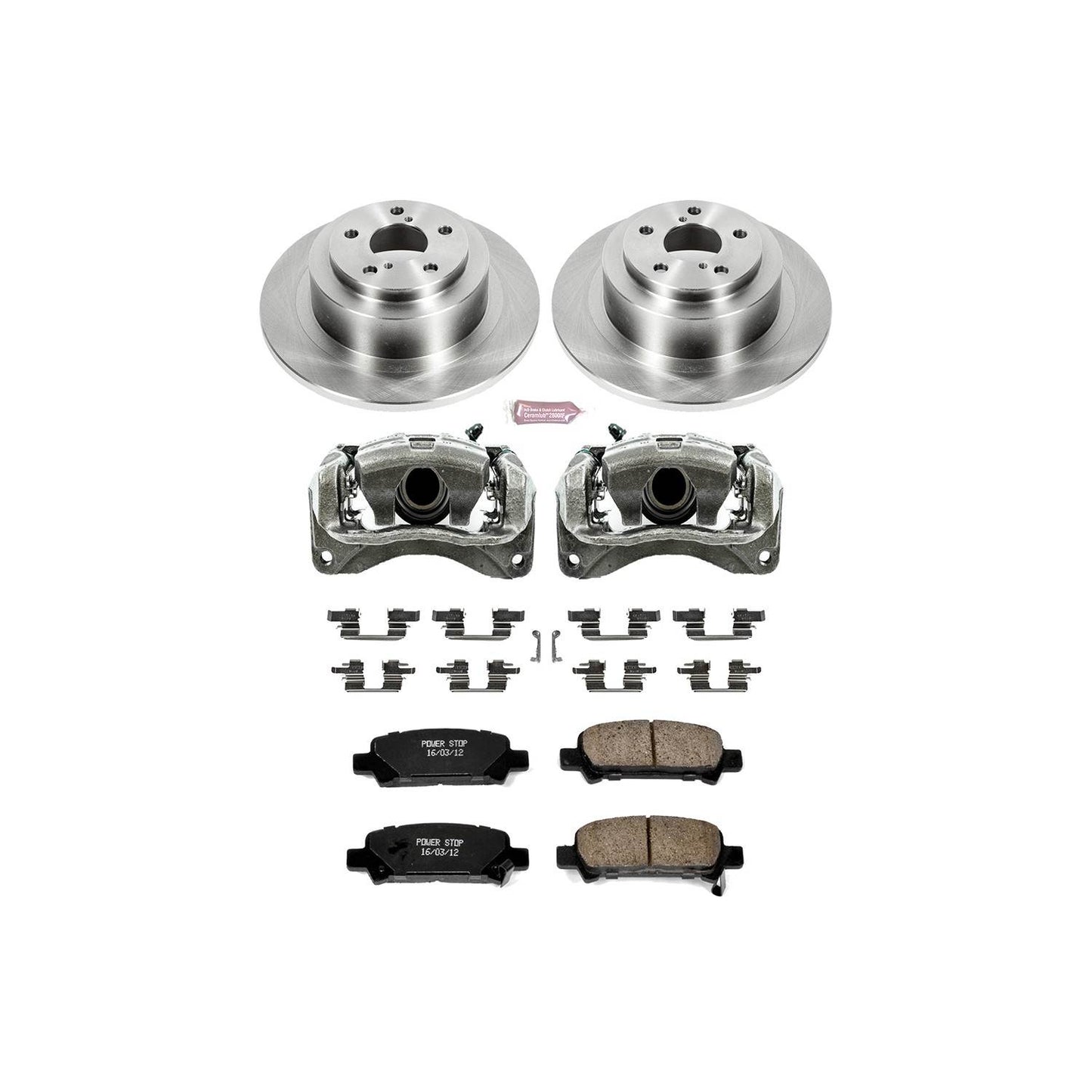 PowerStop Power Stop 03-06 Subaru Baja Rear Autospecialty Brake Kit w/Calipers KCOE3124