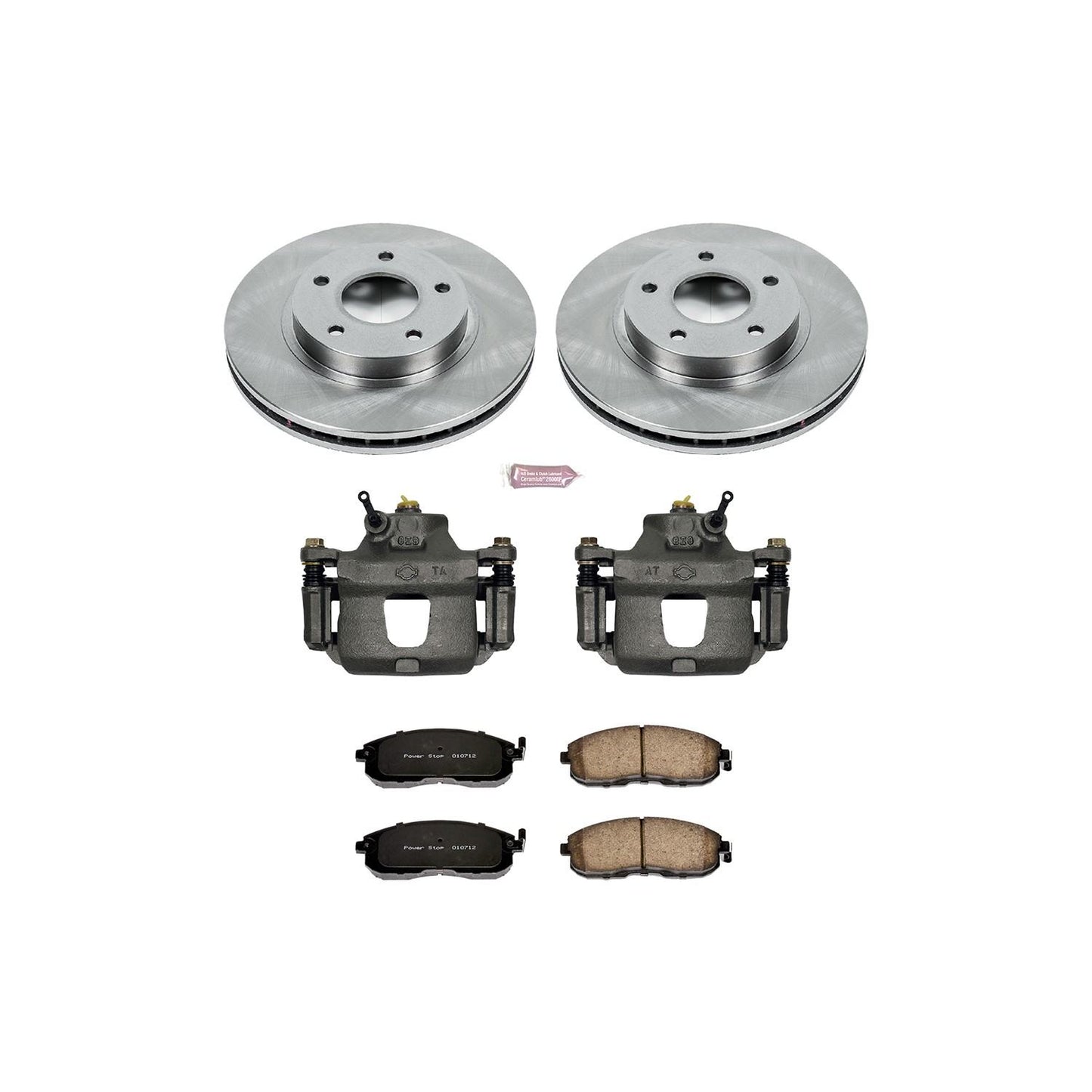 PowerStop Power Stop 1999 Nissan Maxima Front Autospecialty Brake Kit w/Calipers KCOE3137A