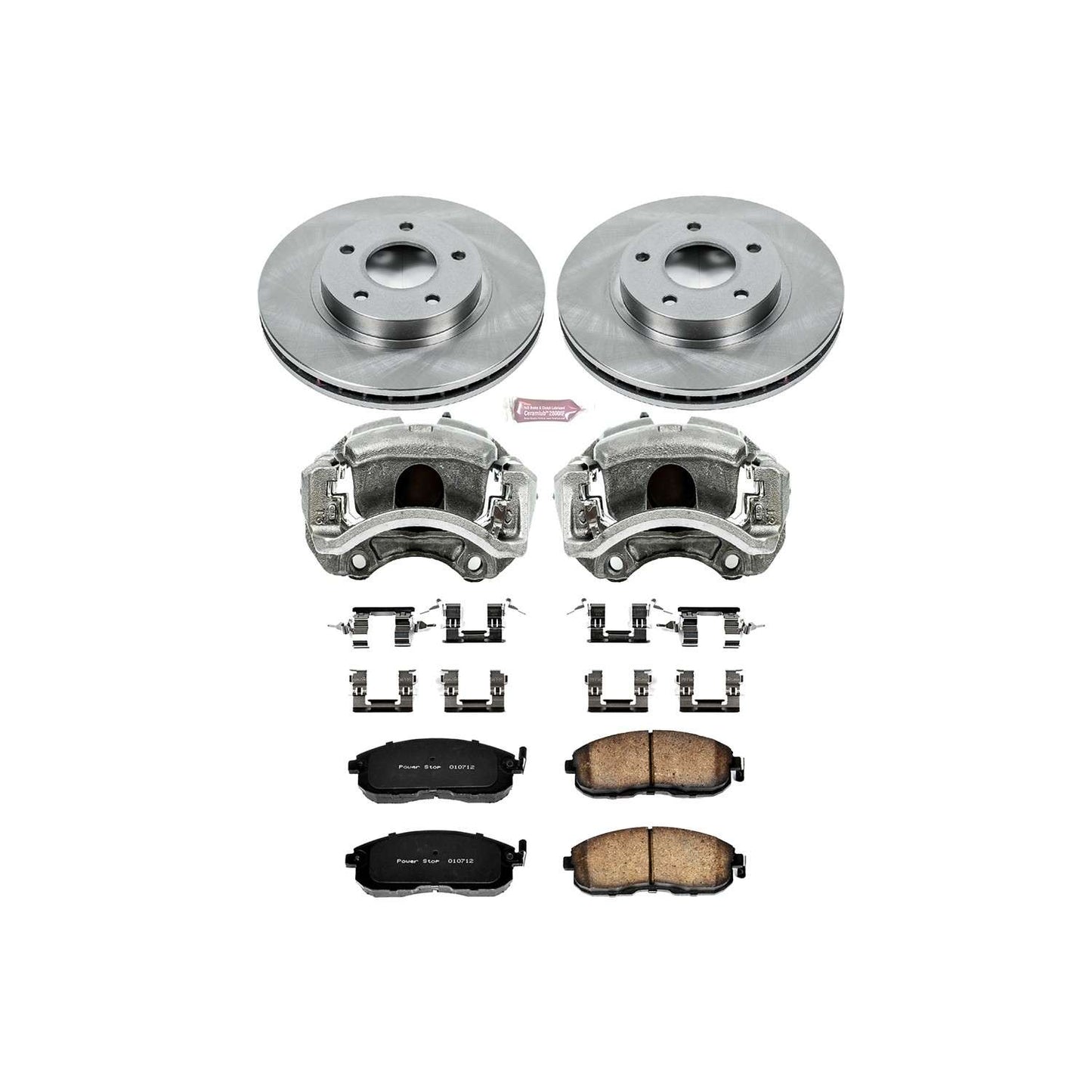 PowerStop Power Stop 99-01 Nissan Maxima Front Autospecialty Brake Kit w/Calipers KCOE3137