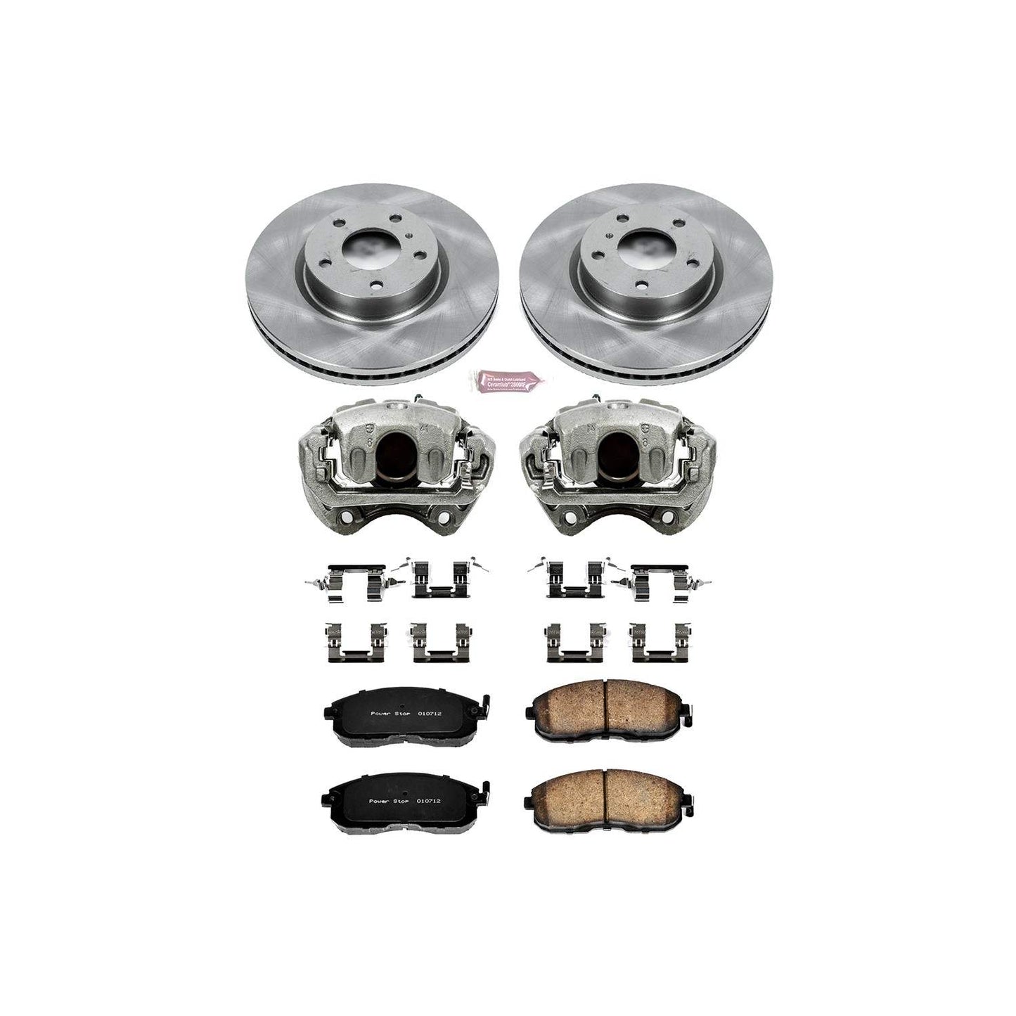 PowerStop Power Stop 03-05 Infiniti G35 Front Autospecialty Brake Kit w/Calipers KCOE3140