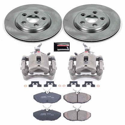 PowerStop Power Stop 03-05 Jaguar S-Type Rear Autospecialty Brake Kit w/Calipers KCOE3141