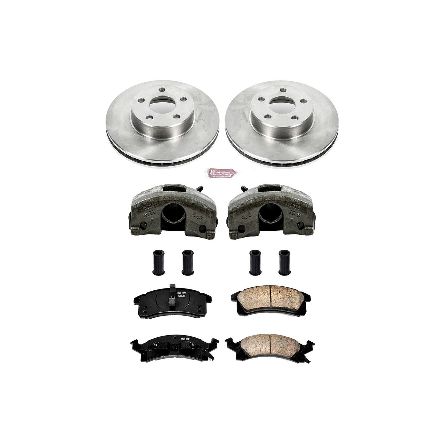 PowerStop Power Stop 90-98 Buick Skylark Front Autospecialty Brake Kit w/Calipers KCOE3156
