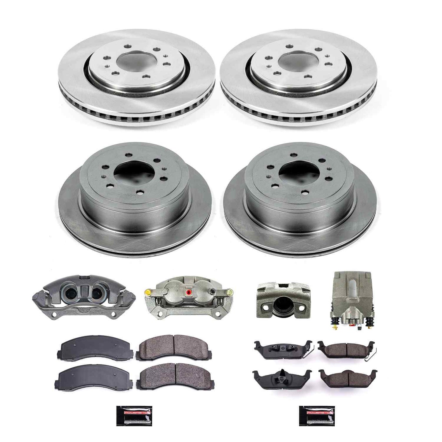 PowerStop Power Stop 10-11 Ford F-150 Autospecialty Kit w/ Calipers - Front and Rear KCOE3166